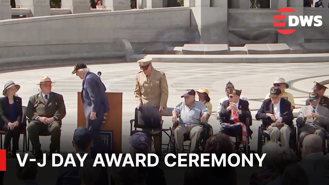 FULL AWARD CEREMONY: Veterans Honored at National WWII Memorial on V-J Day in Washington D.C. | AQ1E