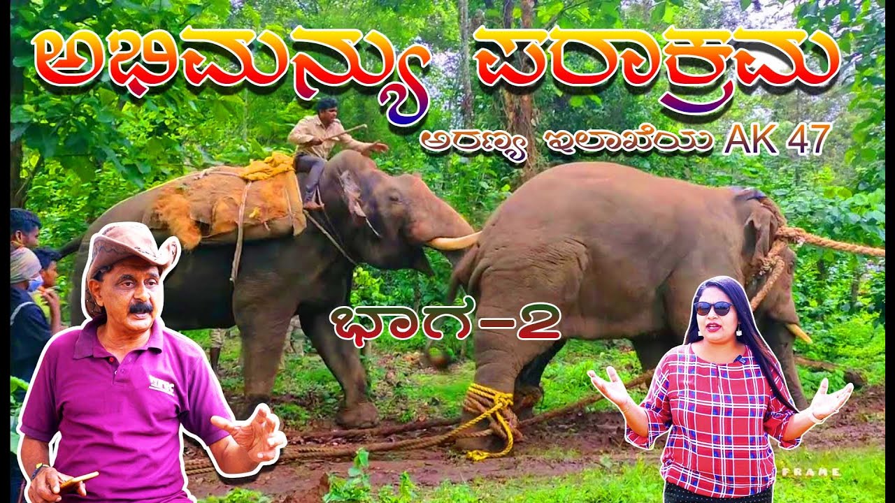 ಅಭಿಮನ್ಯು ಕಾಡನೆಗಳ ಕಾಳಗ, ಆನೆಗಳನ್ನು ಹಿಡಿಯುವಾಗ ಅವನ ವರ್ತನೆ ಹೇಗಿರುತ್ತೆ ಇದು ಅಭಿಮನ್ಯು  ಪರಾಕ್ರಮಭಾಗ-2