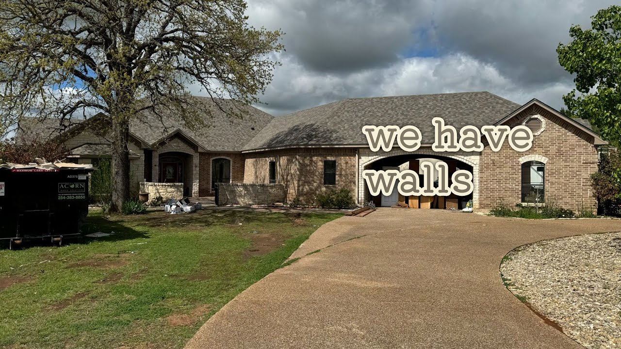 218 days later, we have walls in our house.