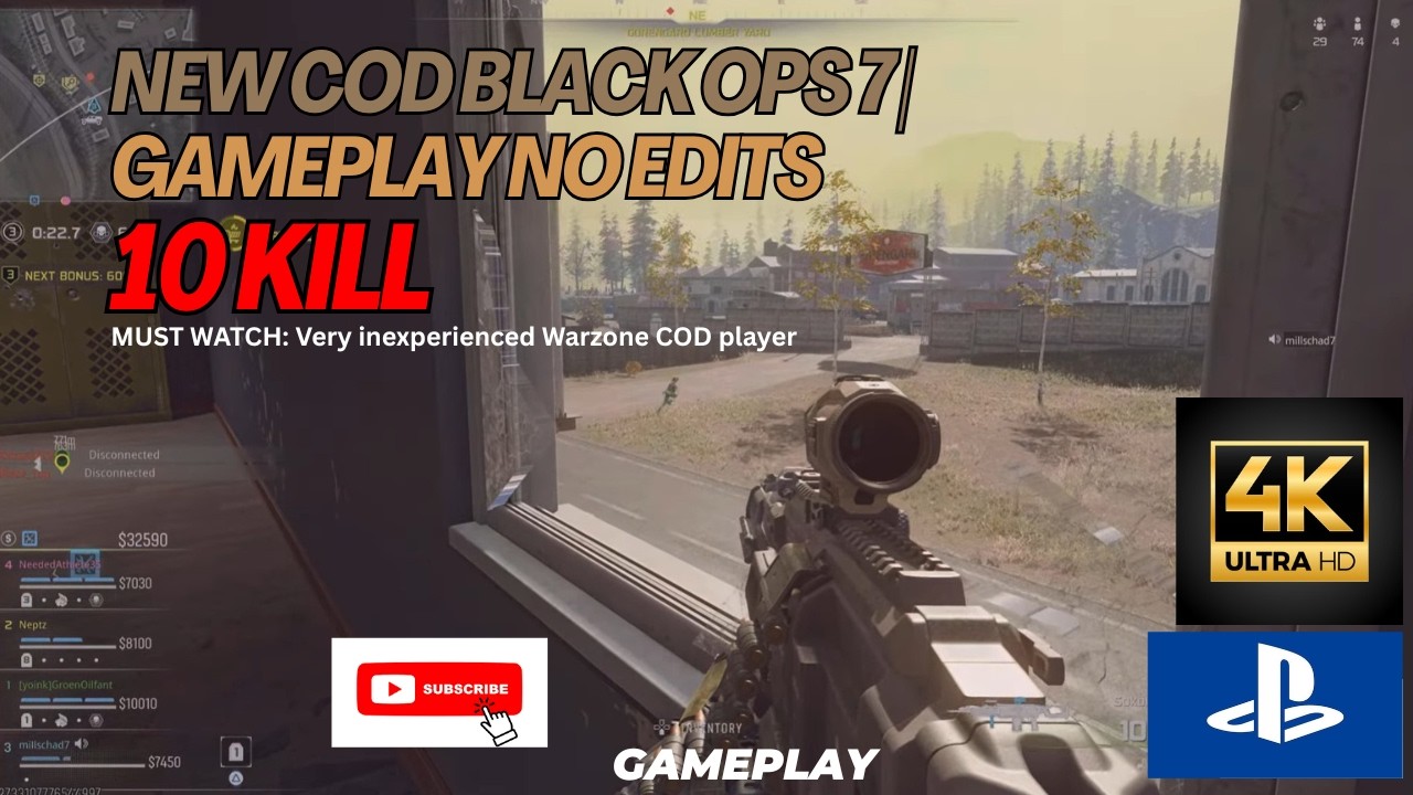 NEW COD BLACK OPS 7 | gameplay no edits | 10 KILL MUST WATCH: Very inexperienced Warzone COD player