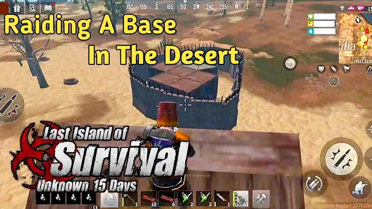 RAIDING A BASE INI THE DESERT !!/8 (END) |Last Day Rules Of Survival |Last Island Of Survival