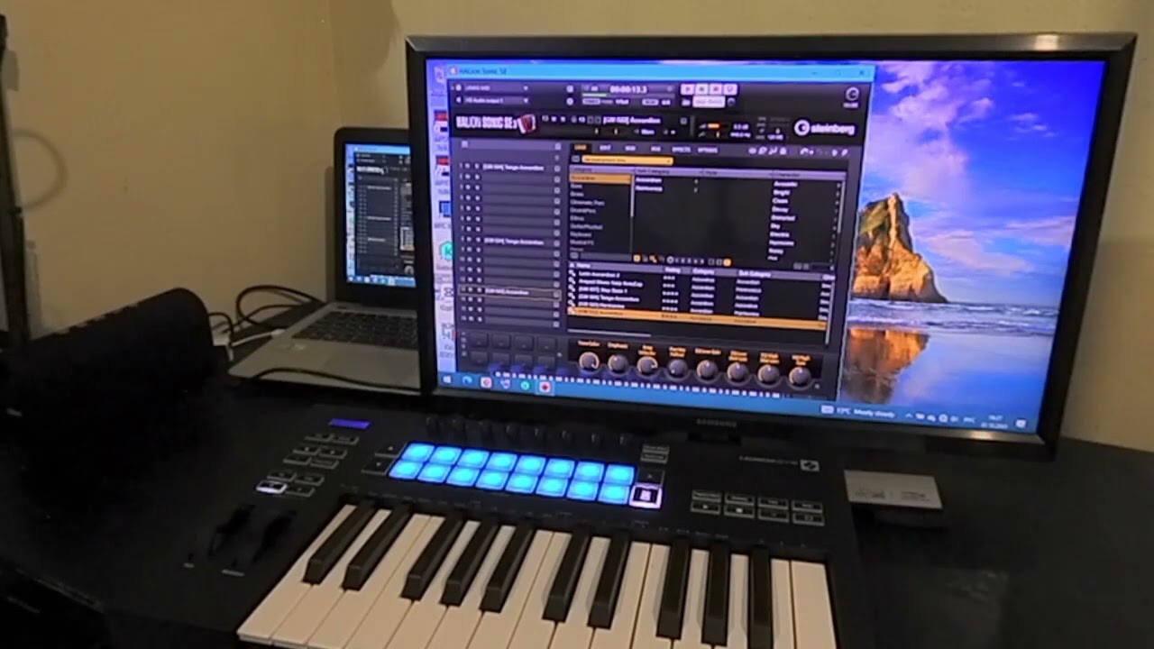 HALion Sonic SE3 + novation Launchkey 25 mk3 = Аккордеон