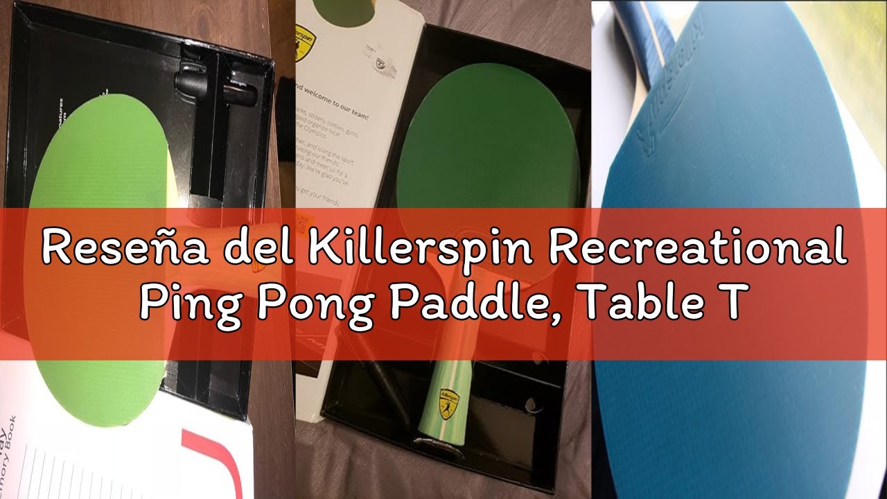 Reseña del Killerspin Recreational Ping Pong Paddle, Table Tennis Racket with Wood Blade, Jet Basic