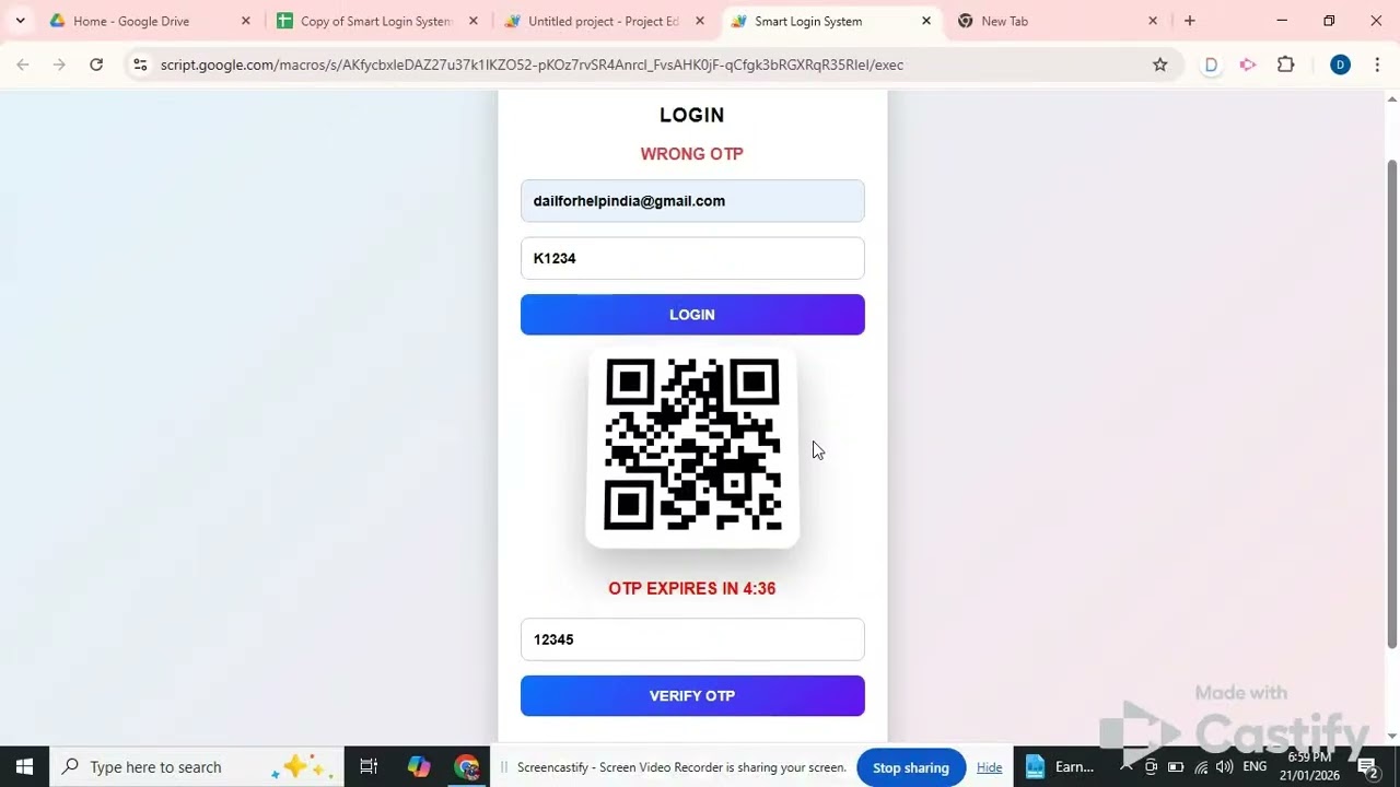 How Make a Qr Login System Use By Google Sheet & App Script