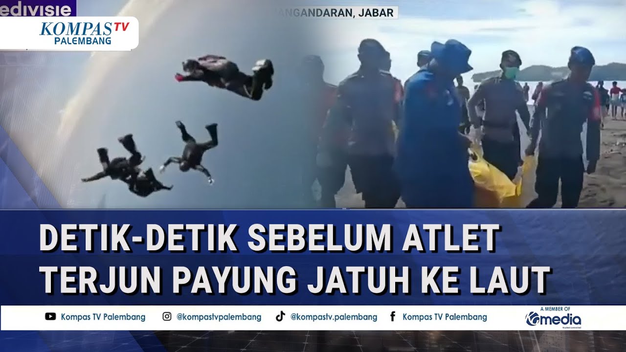 Ditemukan T3w*s! Video Detik-Detik Sebelum Atlet Terjun Payung Jatuh ke Laut saat Latihan