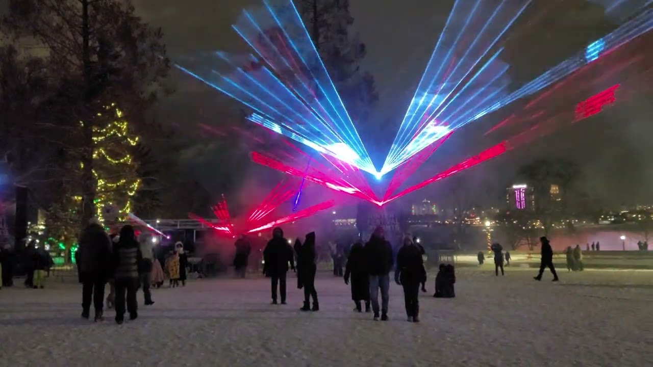 Laser Light Spectacular New Years Eve 2026 Special (5+ Mins). Niagara Falls, Canada. 20251231 203028