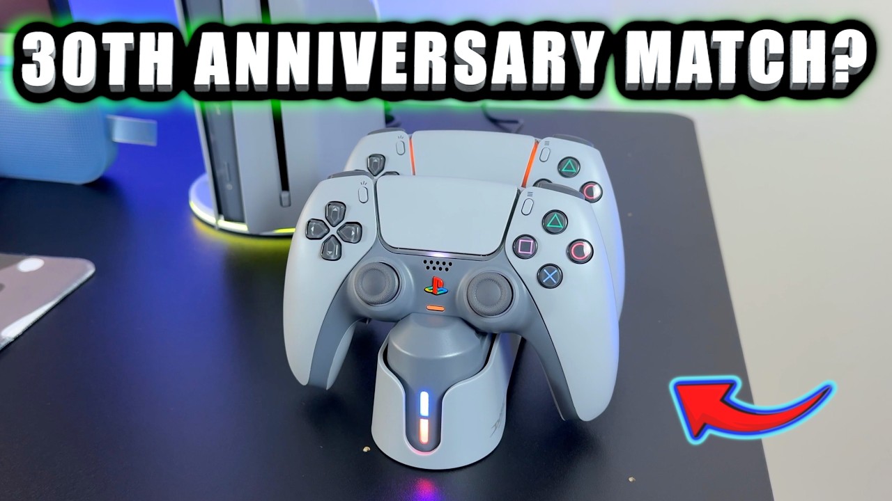 This Is the Perfect Charging Dock for the PS5 30th Anniversary Controllers
