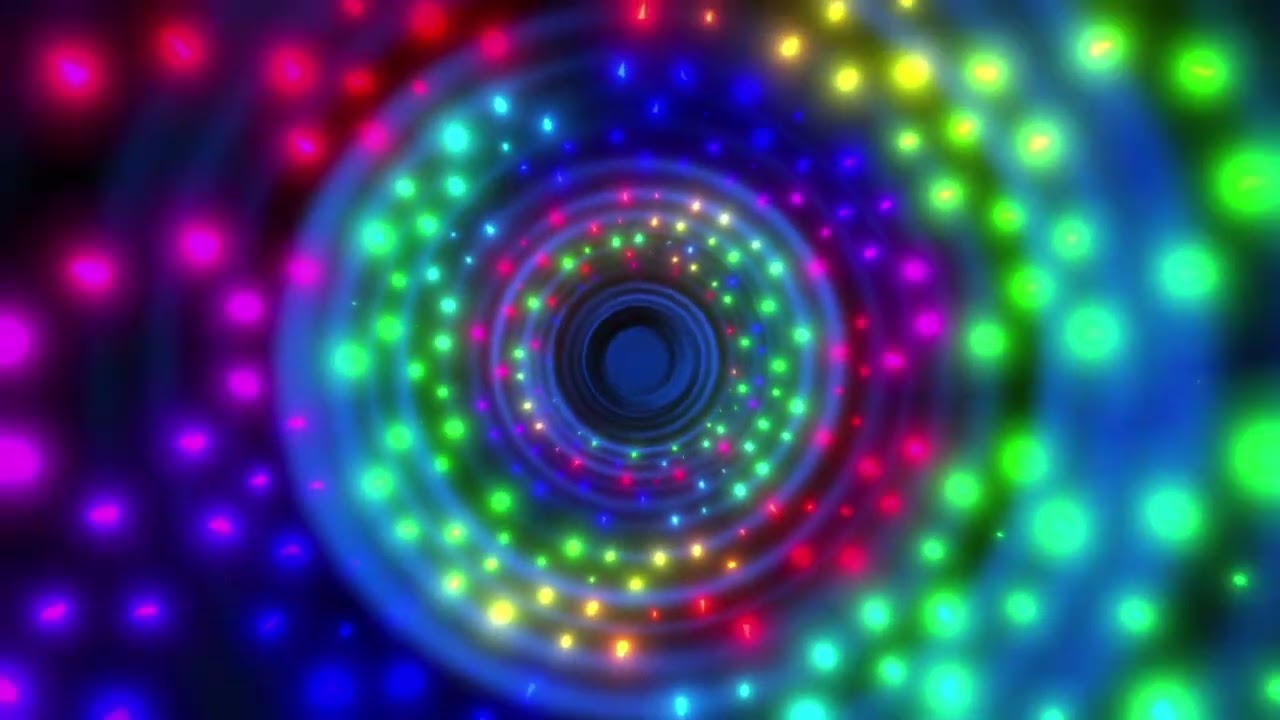 Rainbow lights color 4K VJ Loops Abstract Motion Background   VJ Loops  Trippy Psychedelic Visuals