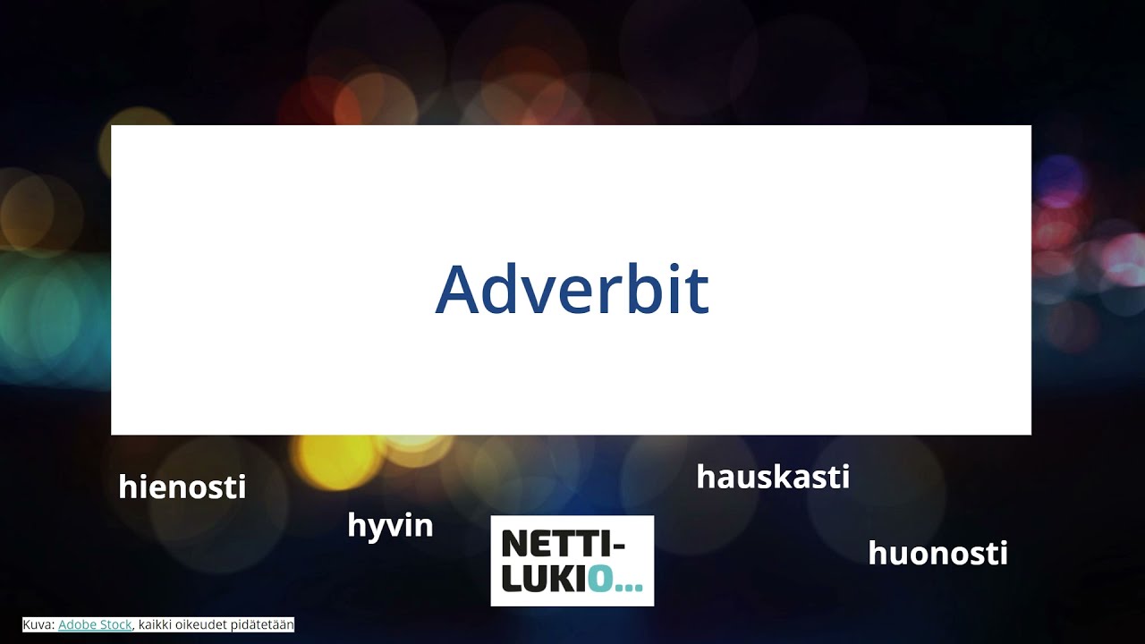 Ruotsi: Adverbit (lukio)