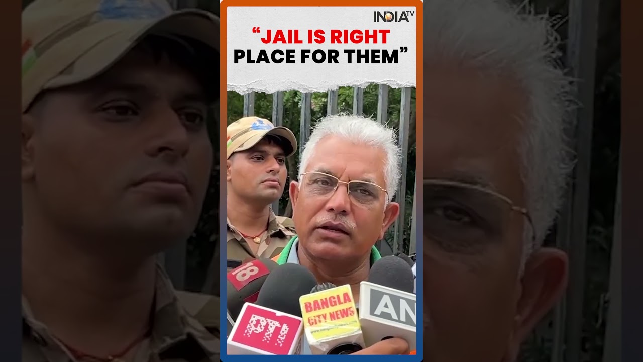 Bengal Minister Dilip Ghosh Targets Abhishek Banerjee, Says &lsquo;Jail Is Right Place for Them&rsquo;  #shorts