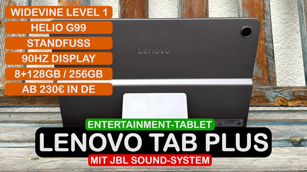 Lenovo Tab Plus Testbericht: Lautsprecher mit Tablet