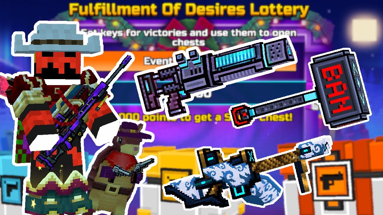 Fillfullment Of Desires Lottery Showcase [Pixel Gun 3D] Part 49