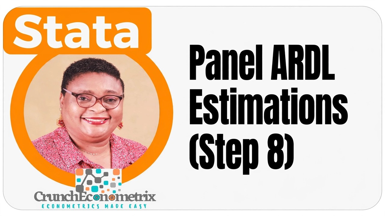 (Stata13): Panel ARDL Estimations (Step 8) #ardl #paneldata #pedronitest #panelardl