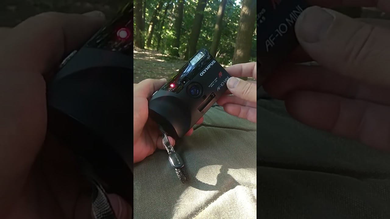 Olympus AF-10 MINI film camera Point and shoot. At the end of the video, a 6% discount