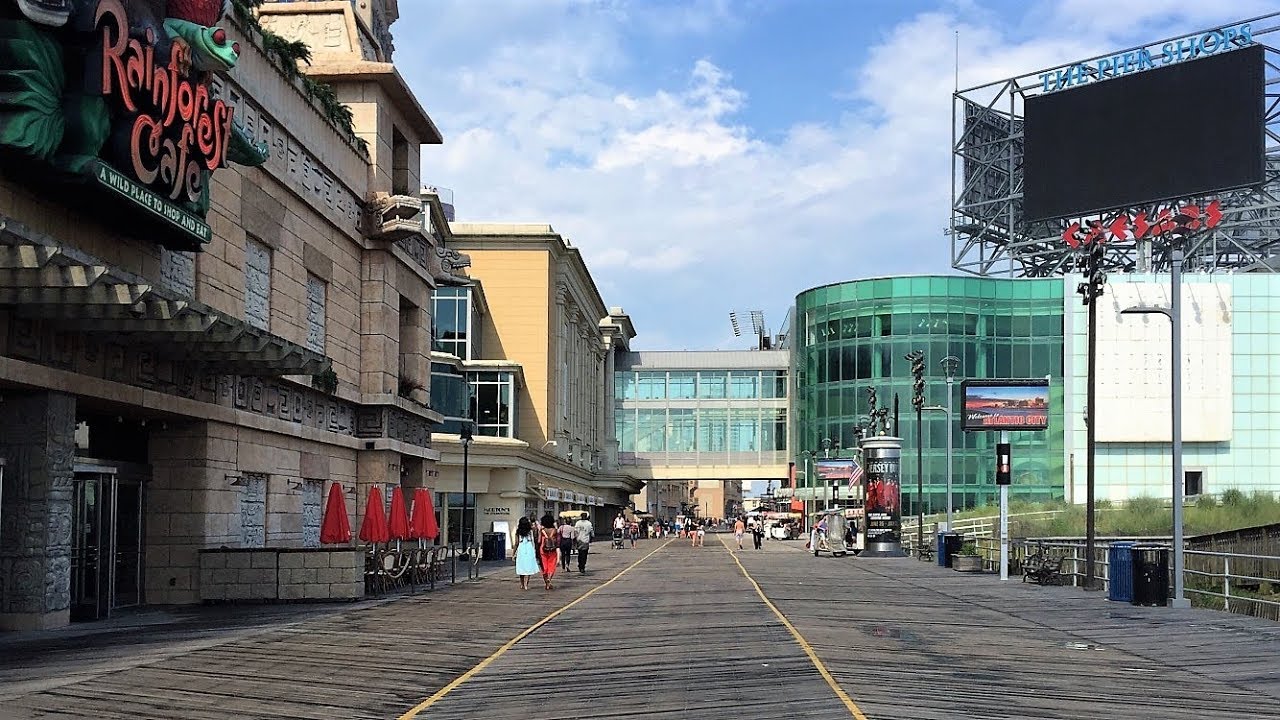 ATLANTIC CITY BOARDWALK WALKING TOUR - ATLANTIC CITY NJ - New Jersey Travel Guide 4K