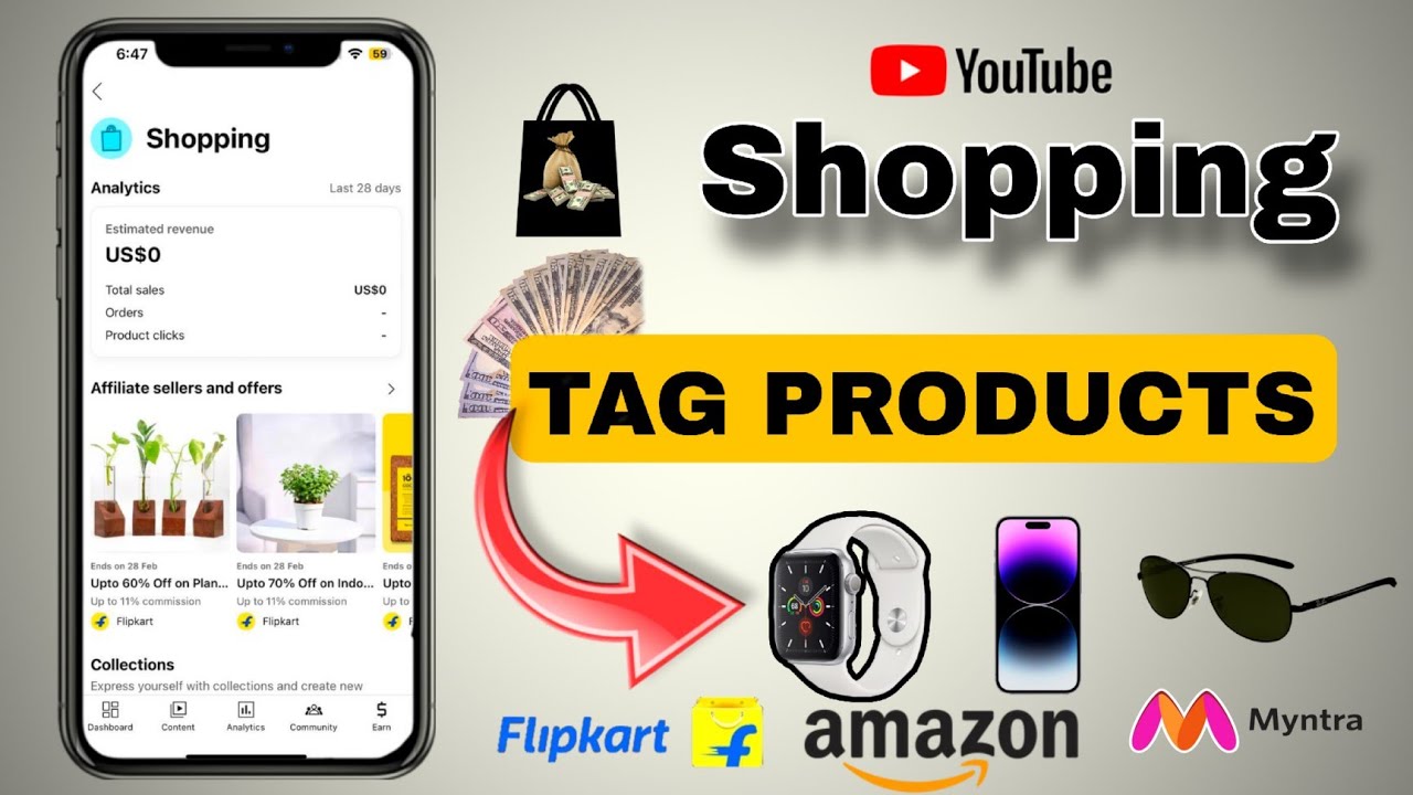 Shopping YouTube Affiliate Program join || YouTube Shopping Feature Enable Kaise Kare || product Add