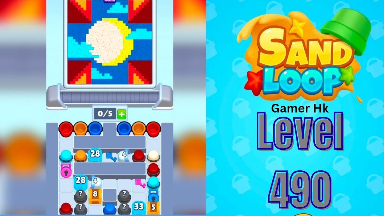 Sand Loop Level 490 Super Hard level Walkthrough Solution 