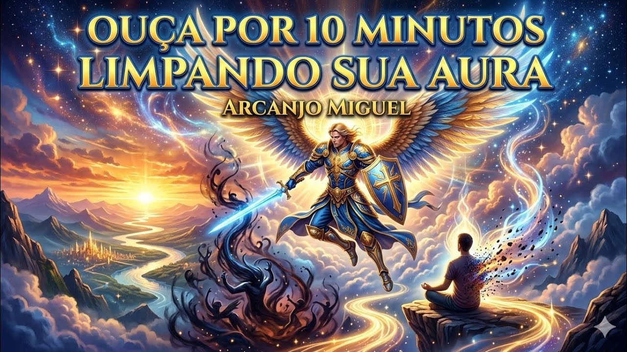 ARCANJO MIGUEL: Ouça por 10 minutos | Limpando sua aura com negatividade imediata e inconsciente
