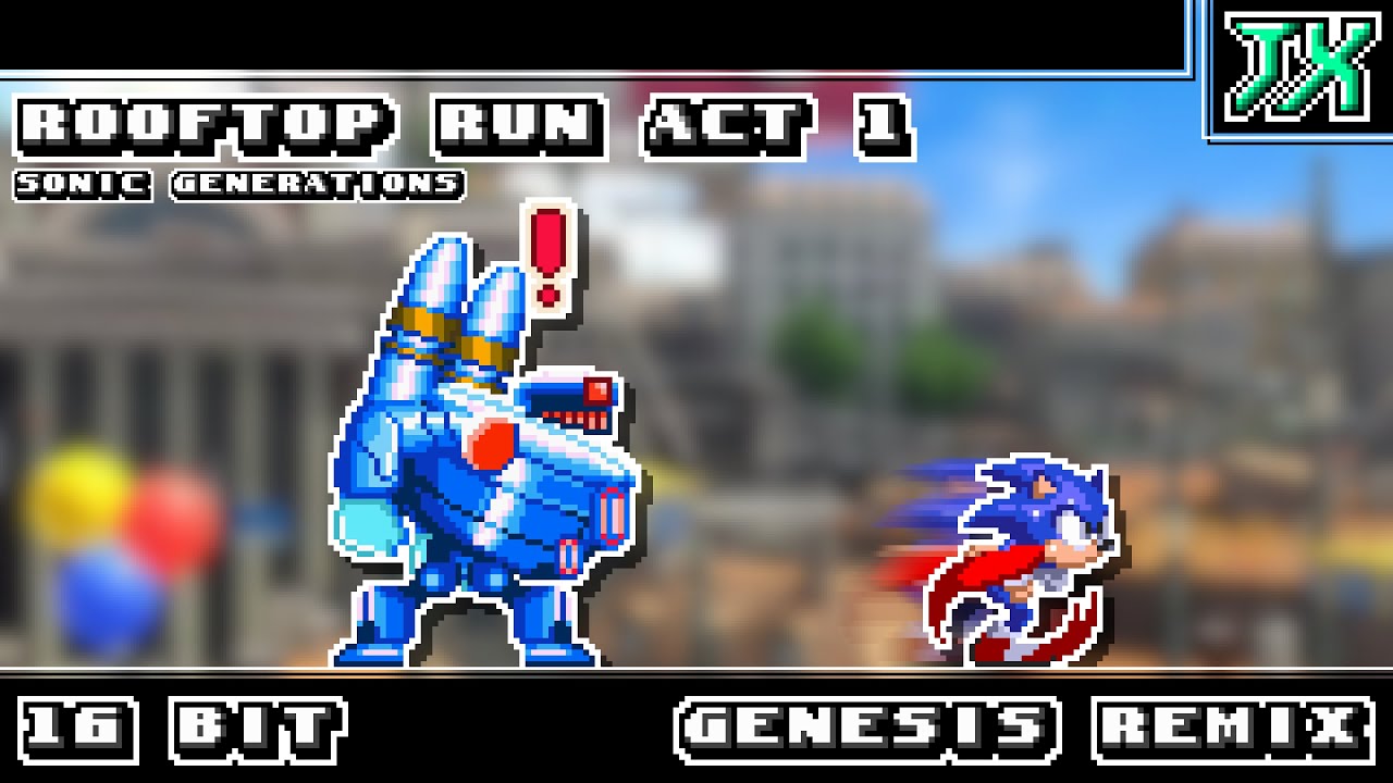 [16-Bit;Genesis]Rooftop Run Act 1 - Sonic Generations