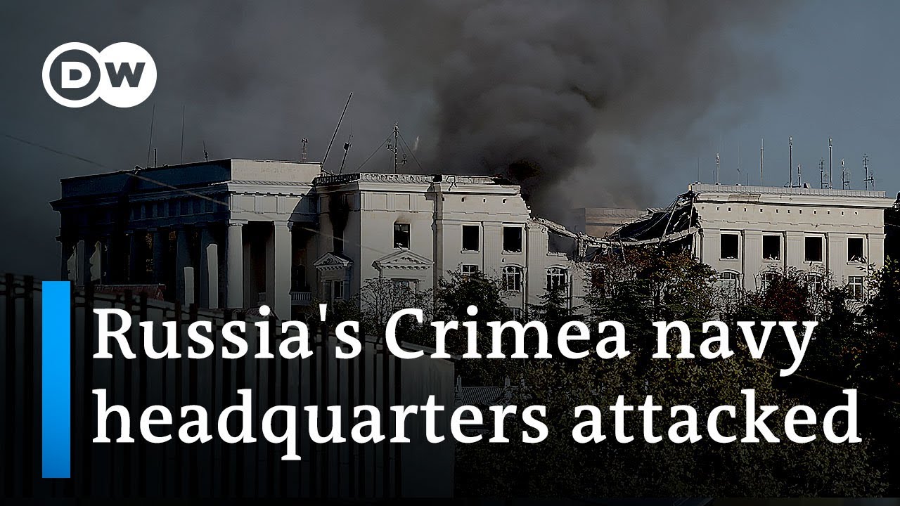 Ukraine claims it 'successfully' struck Russian Black Sea navy headquarters | DW News