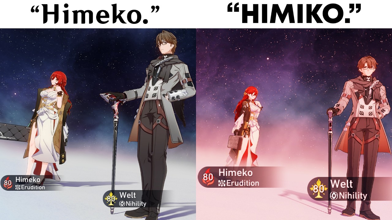 (Old vs New) EN Welt reaction when added w/ Himeko | Honkai Star Rail 4.3