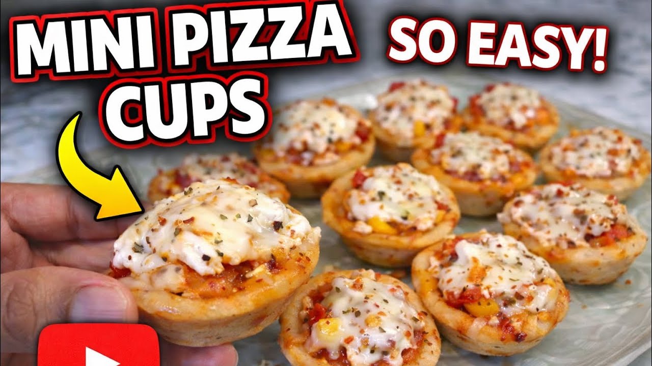 Minni Pizza Cups | Cheese Pizza Cups | Recipe