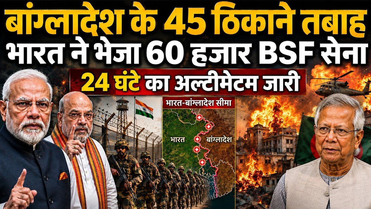 India-Bangladesh Border Tension Escalates | Massive Security Build-Up Sparks Big Questions