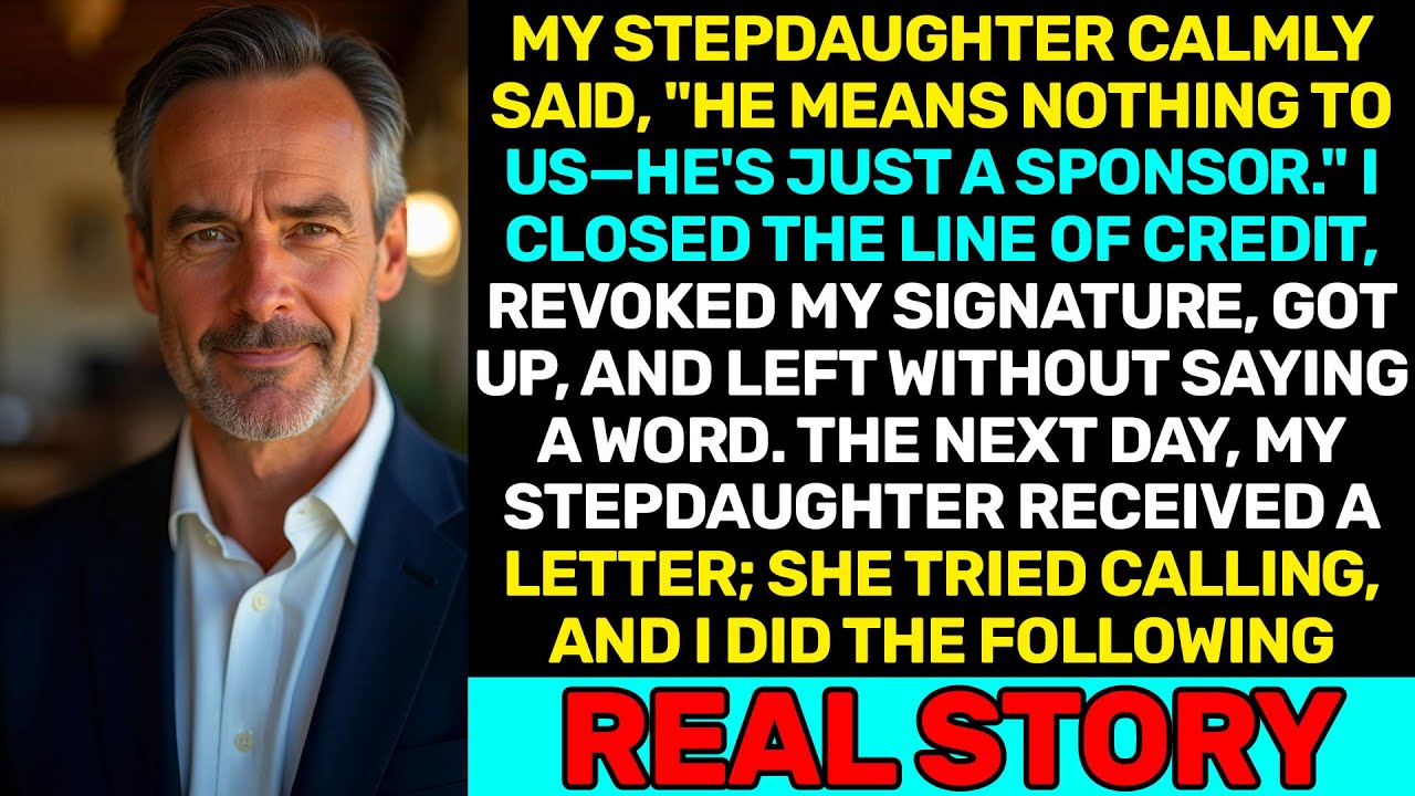 “He’s Just a Sponsor,” She Said. I Closed the Credit Line and Walked Away