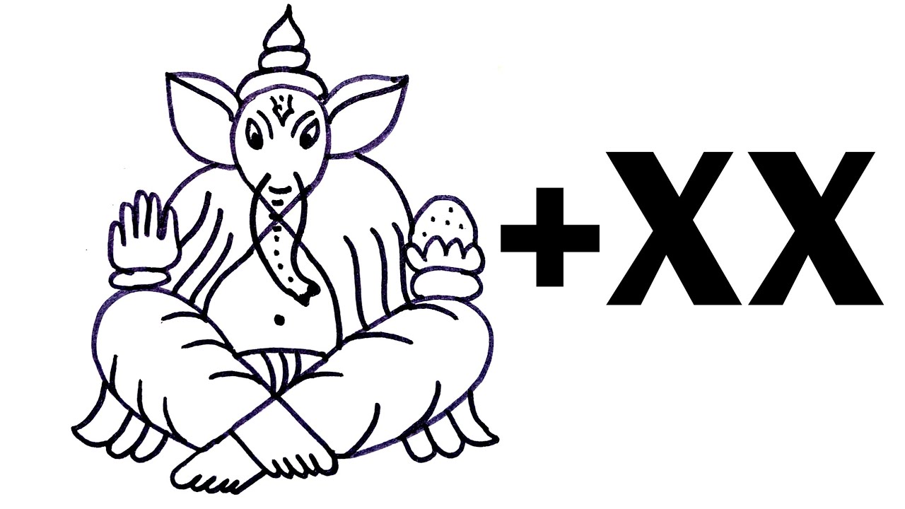 Ganesh ji drawing step by step | Ganpati drawing | Ganpati Drawing Tutorial easy 