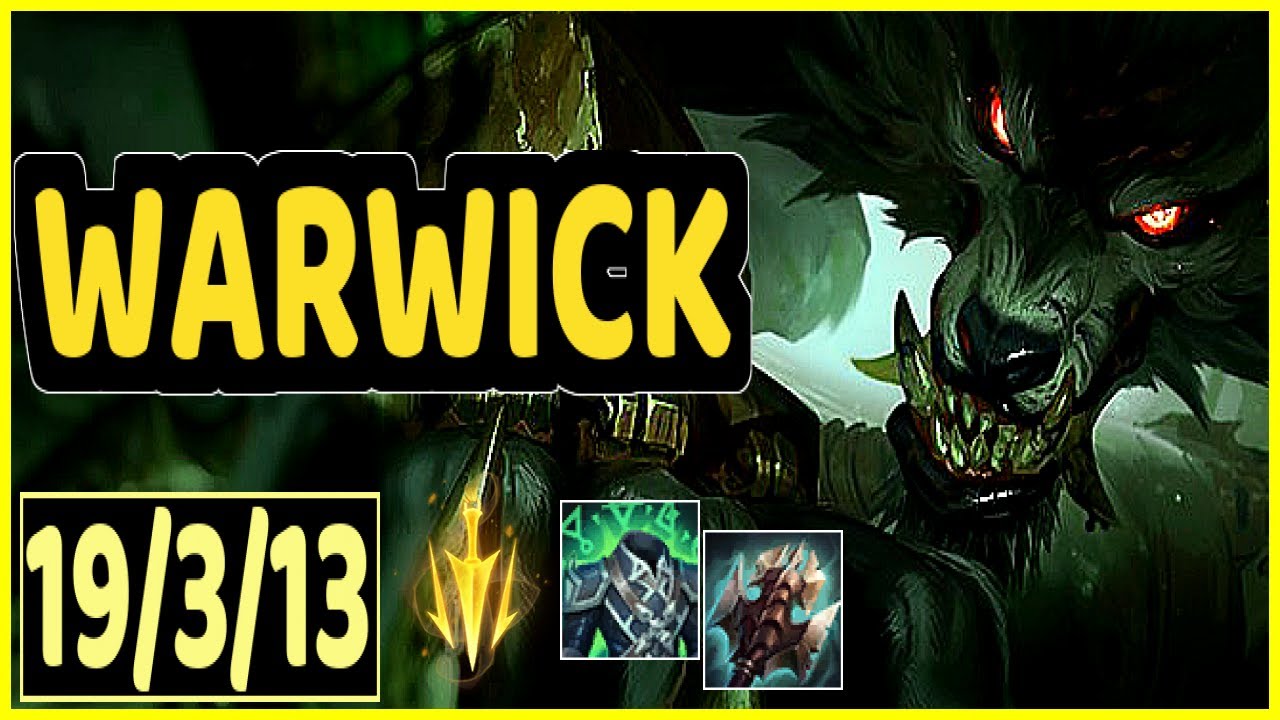 WARWICK VS VI - 19/3/13 KDA JUNGLE GAMEPLAY