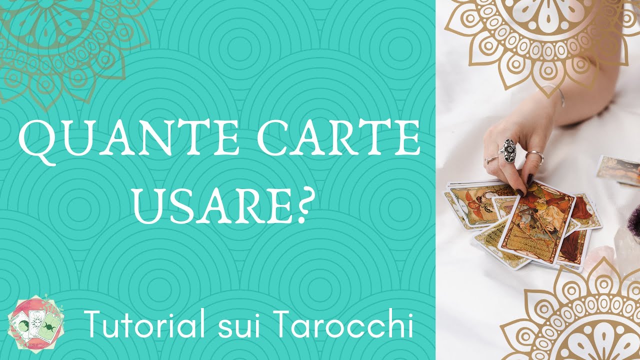 TAROCCHI 🔮QUANTE CARTE usare per una lettura ACCURATA?🌟 Tutorial sui Tarocchi