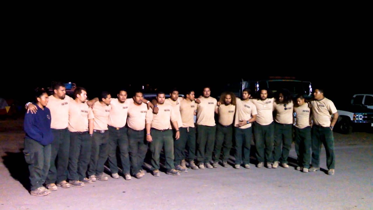 Samoa fire hand crew sing.
