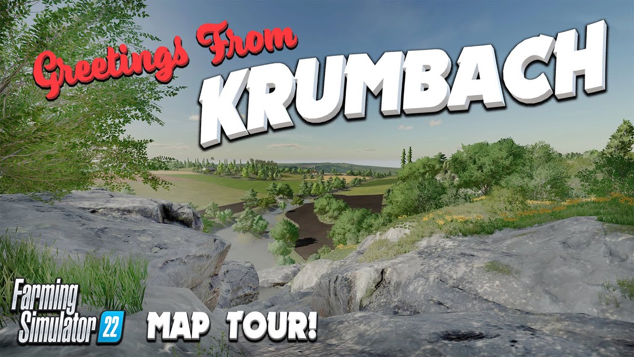 ПОТРЯСАЮЩИЙ ТУР ПО КАРТЕ «KRUMBACH» ДЛЯ FS22! | НОВАЯ МОД-КАРТА! | Farming Simulator 22 (Обзор) PS5.