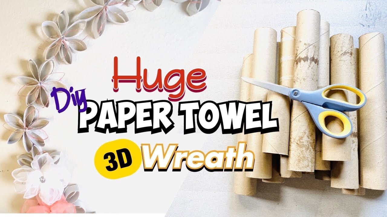 How To Make A Wreath Out Of Paper Towel Tubes