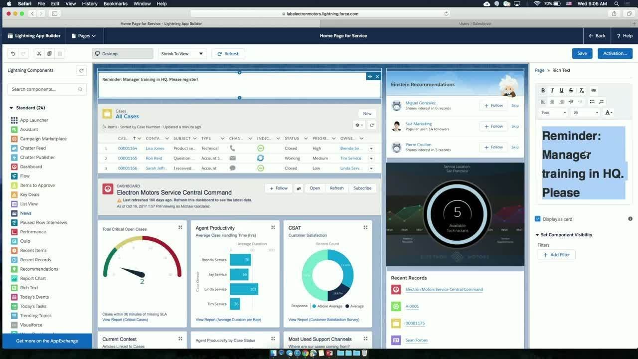 Creating Dynamic Experience with Lightning App Builder