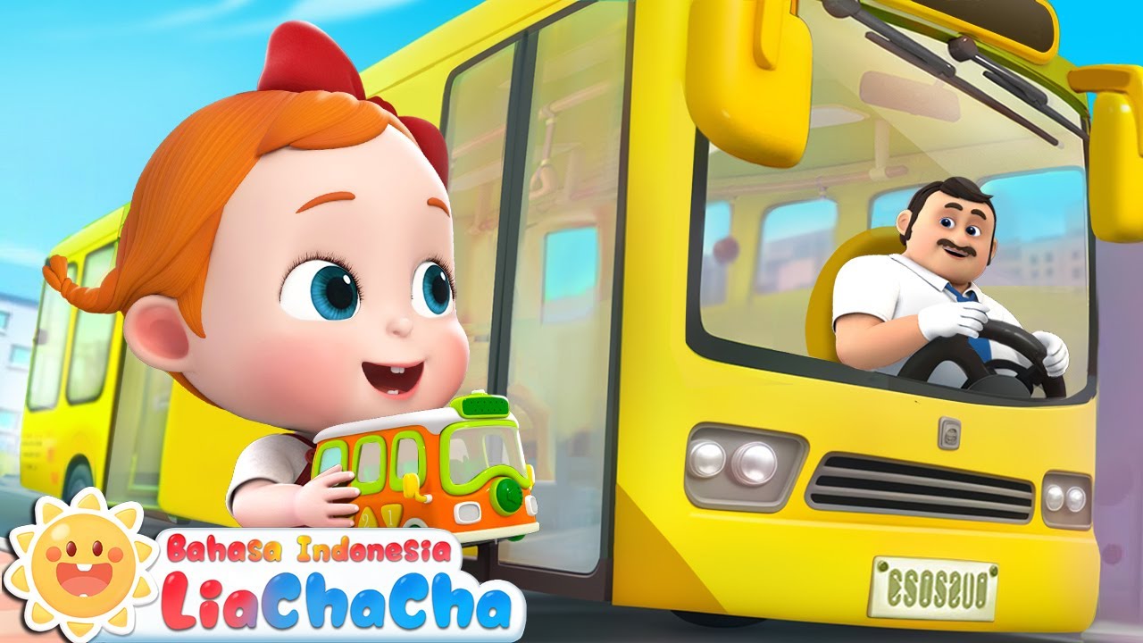 Anak-anak Naik Bus | Lagu Anak-anak Bus 🚌 | Roda di Bis | Lagu Lucu | LiaChaCha Bahasa Indonesia