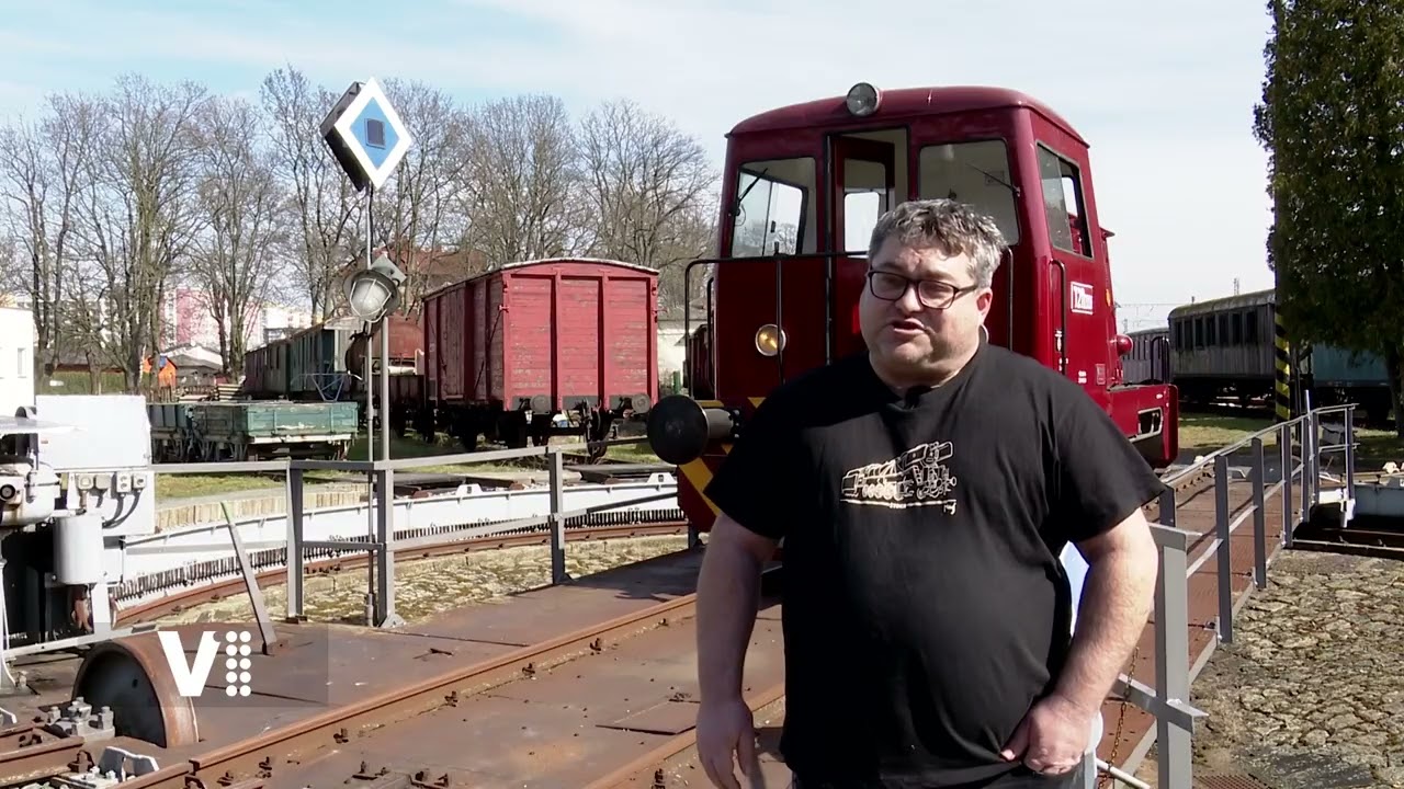 Na cestách Královéhradeckým krajem   Výtopna Jaroměř, železniční muzeum, tv V1