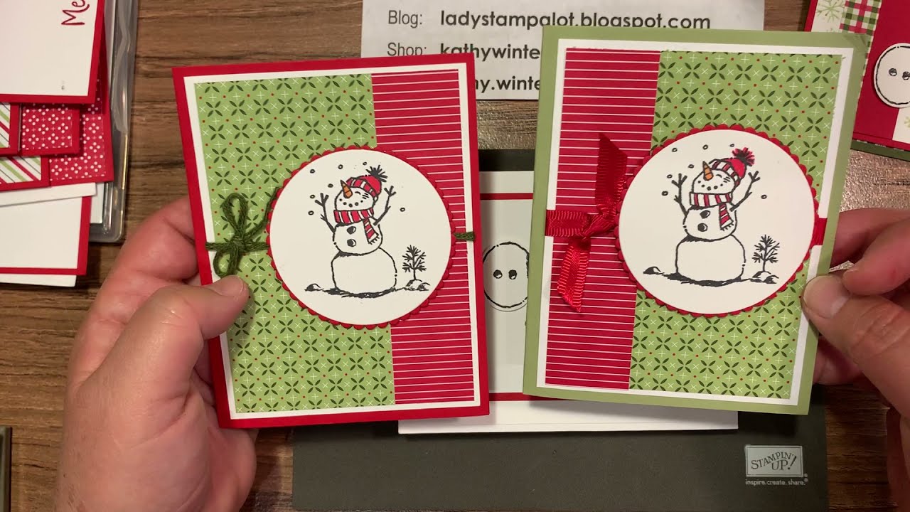 2 Quick & Easy Fun Fold Christmas Cards