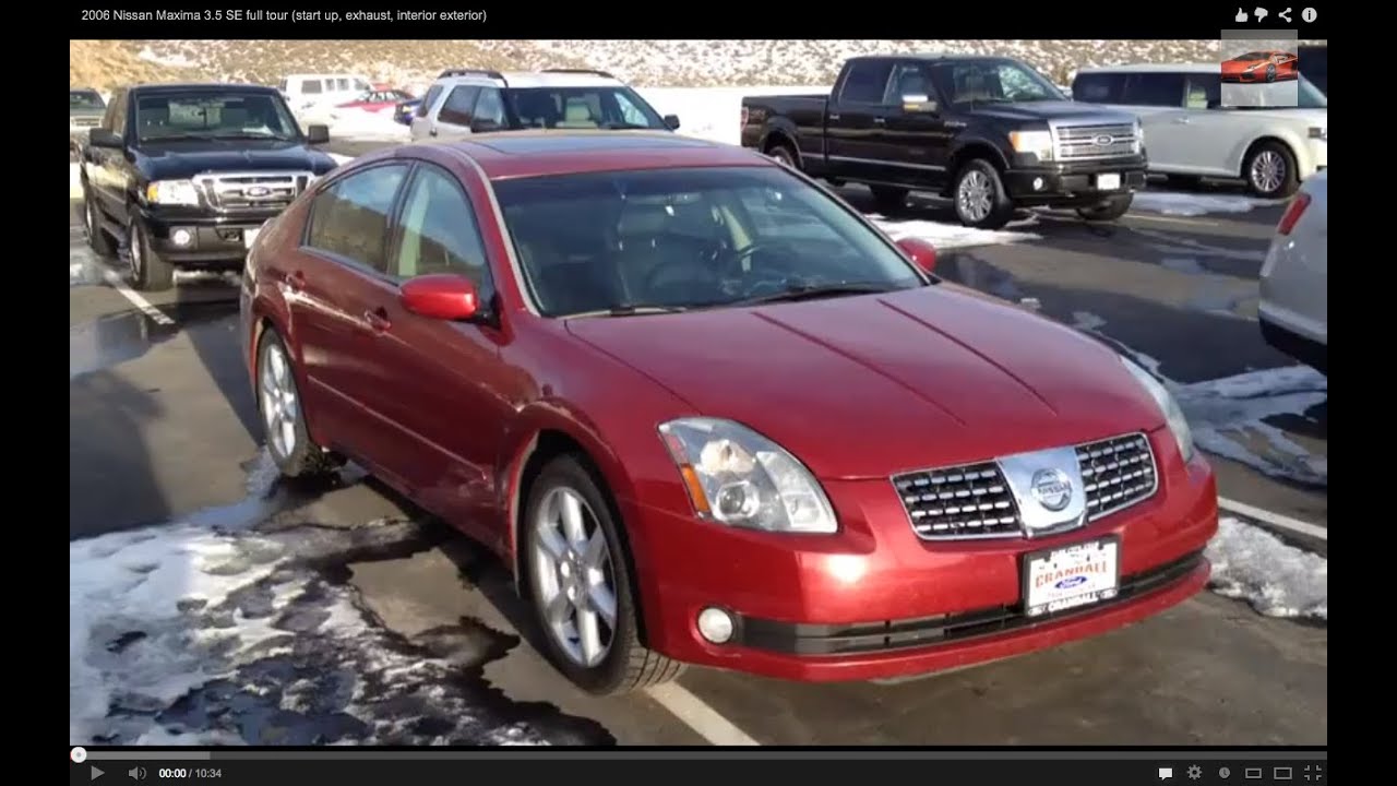 2006 NISSAN MAXIMA 3.5 SE FULL TOUR (запуск, выхлоп, интерьер, экстерьер)