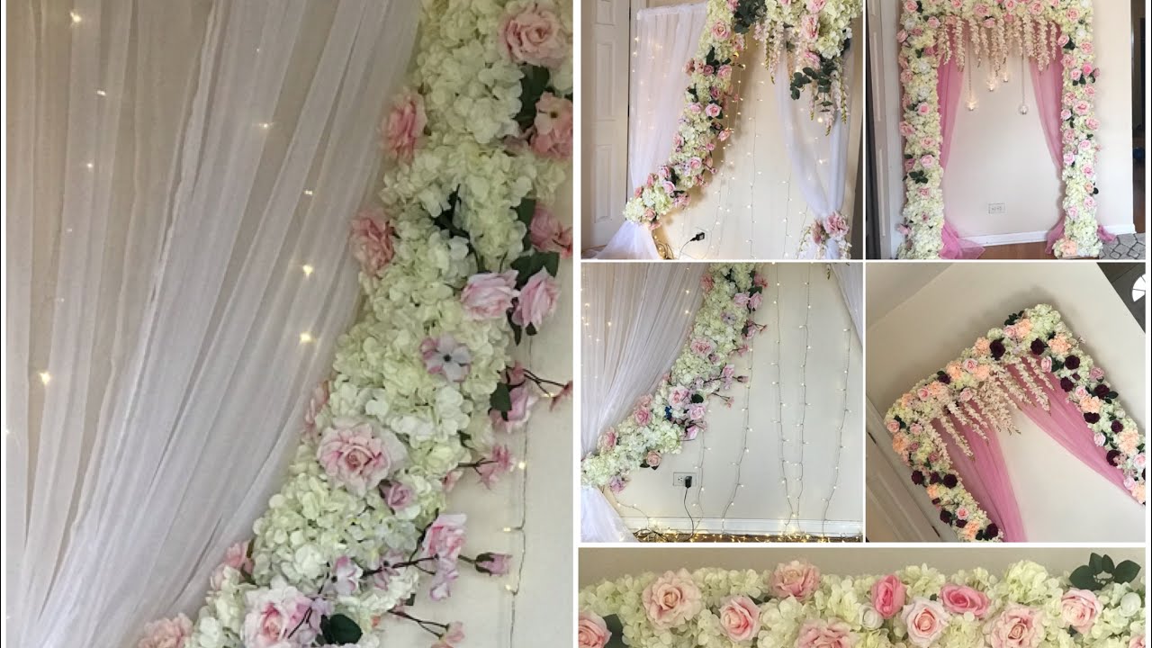 DIY- Pool Noodle Backdrop  Diy- Pool Noodle garland Diy- bridal shower Decor