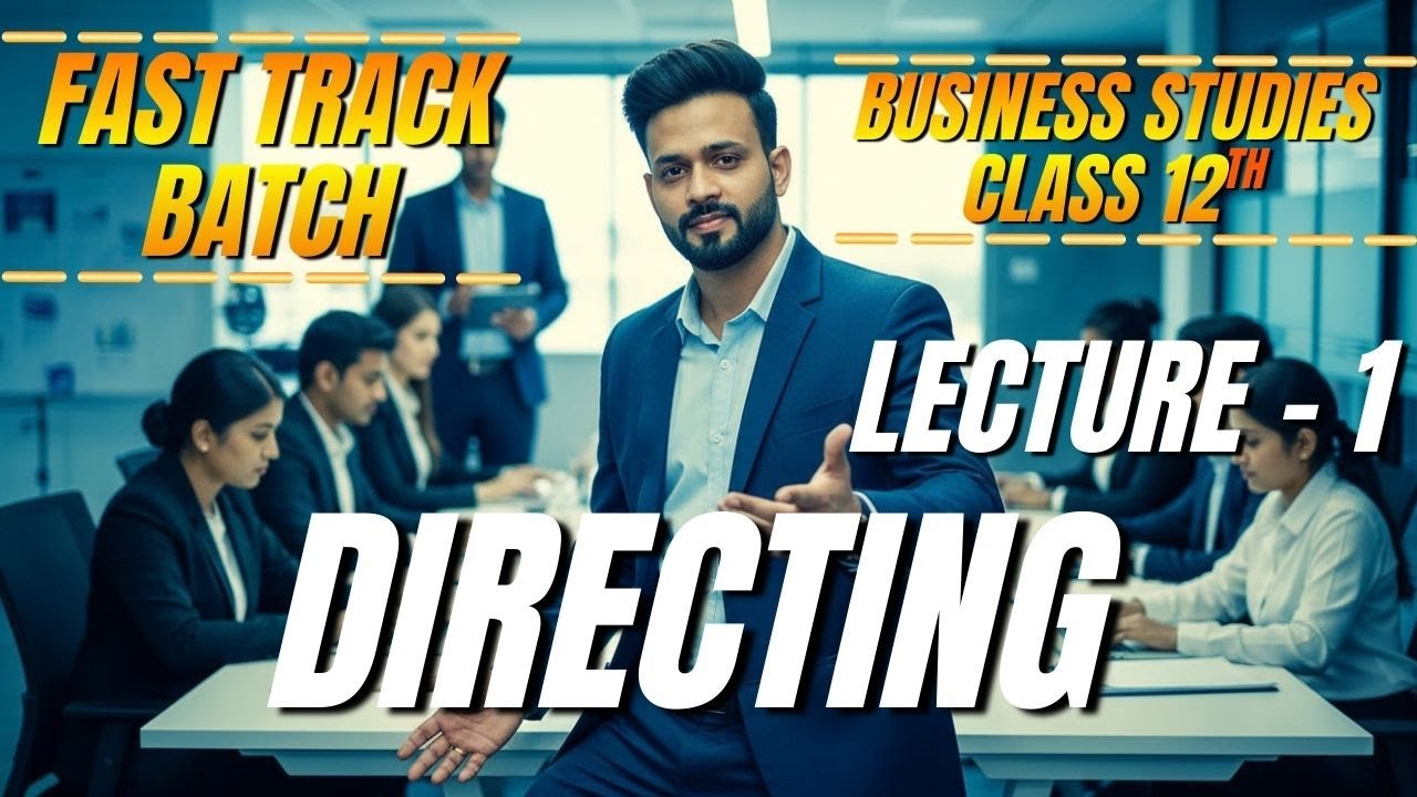 Directing – part - 1| Class 12 BST | Fast Track Batch | Vijay Sir