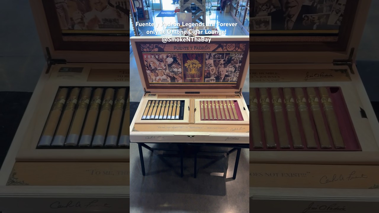 Fuente y Padr&oacute;n Legends are Forever is here! Limited release in Cali only at Ohlone Cigar Lounge!