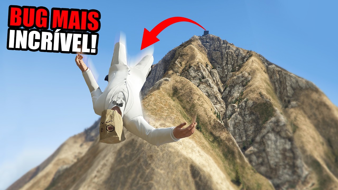 Meu plano genial de bugar o GTA me jogou pra fora da montanha (Monte Chilliad)