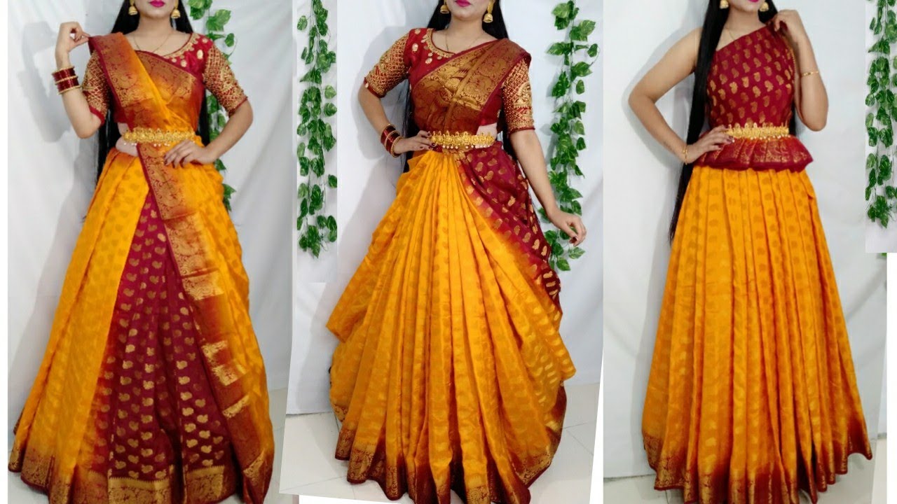 Saree porar styles/saree Draping/Saree wearing new style/Saree Dreaping @Saundaryaa