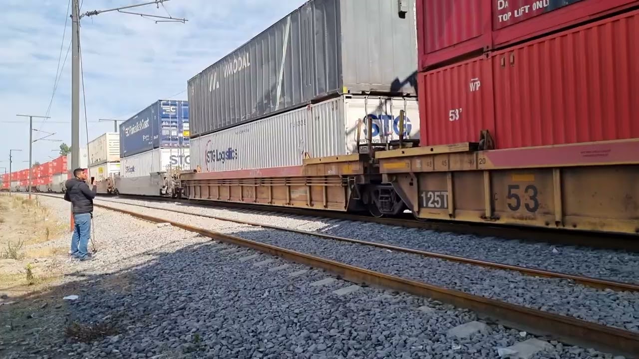 FXE 4938 4100 IMIMX INTERMODAL MEXICALI MÉXICO AL SUR CON SALUDO DEL MAQUINISTA 