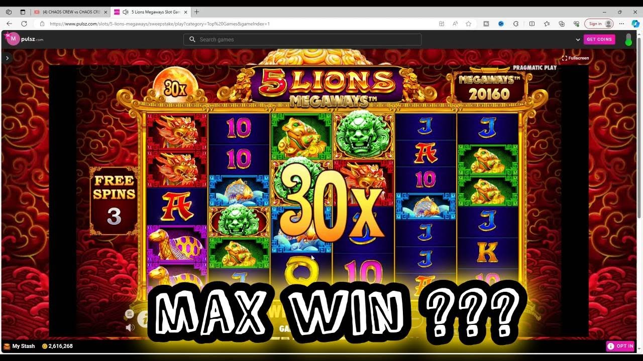 5 Lions MegaWays MAX Win???