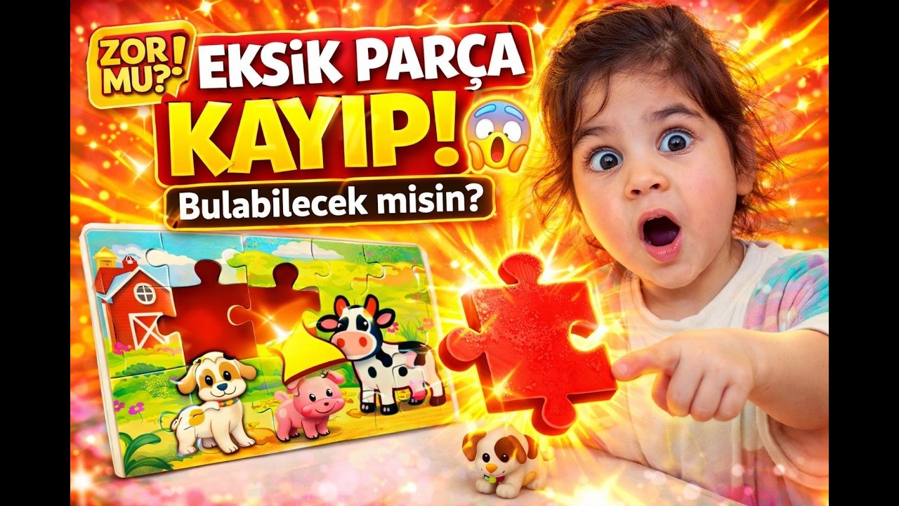 ÇİFTLİKTE PARÇALAR KARIŞTI! 😱 HAYVANLARI BULABİLECEK MİYİM? 🧩🐮