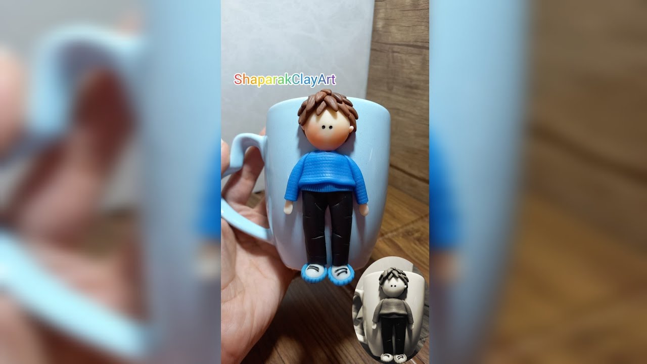 ماگ سرامیکی مدل پسرونه | Handmade Boy Style MugHandmade Ceramic Mug &ndash; Boy Design ☕🎁🙎