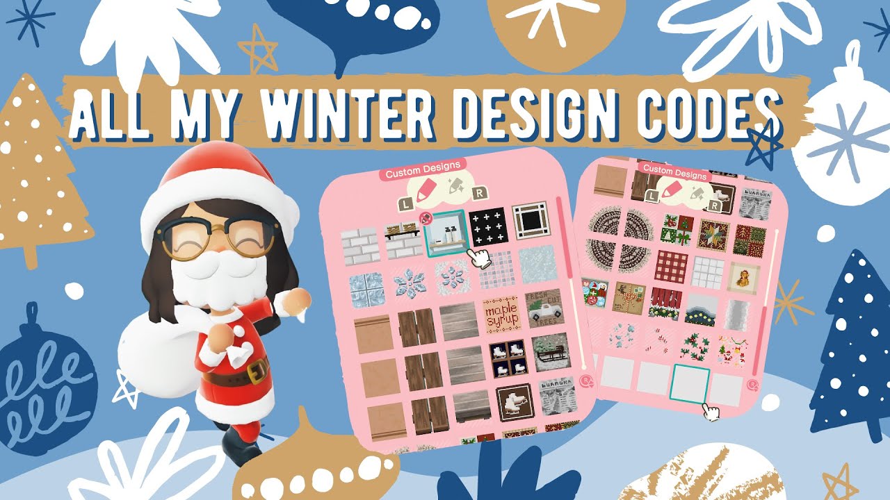 All Winters Design Code on My Animal Crossing Christmas Island | Animal Crossing New Horizons