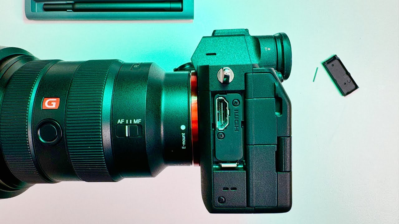 How to remove the HDMI port flip-down cover on a Sony A7 IV - It's no longer in the way!